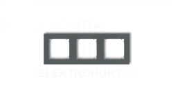 MINI Ramka potrójna grafitowy mat 28MR-3