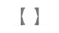 MINI Ramka pośrednia do gniazd podwójnych szary mat 27MRP-2