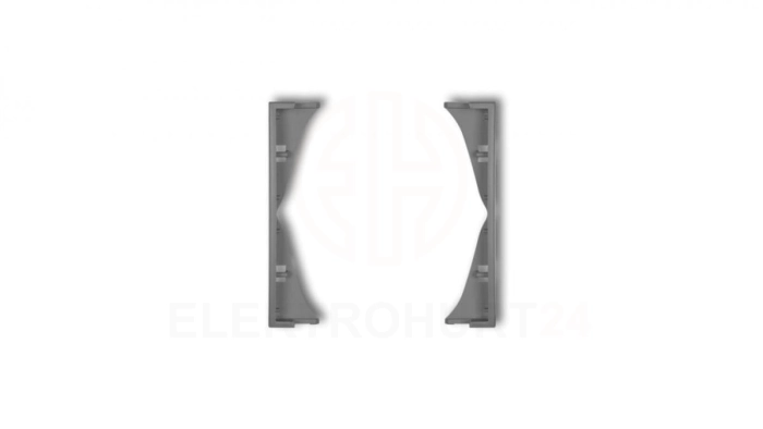 MINI Ramka pośrednia do gniazd podwójnych szary mat 27MRP-2