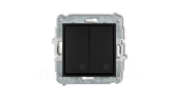 Mechanizm łącznika podwójnego krzyżowego Karlik Mini 12MWP-66 czarny mat