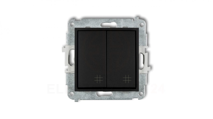 Mechanizm łącznika podwójnego krzyżowego Karlik Mini 12MWP-66 czarny mat