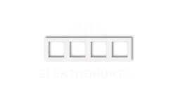 MINI Ramka uniwersalna poczwórna z tworzywa biały mat 25MR-4