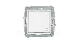 MINI Mechanizm łącznika zwierny dzwonek biały mat 25MWP-4