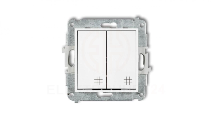 MINI Mechanizm łącznika podwójnego krzyżowego biały mat 25MWP-66