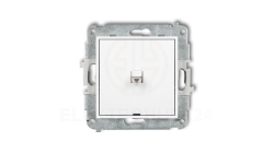 MINI Mechanizm łącznika jednobiegunowego w stylu amerykańskim biały mat 25MWPUS-1