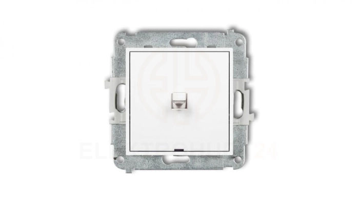 MINI Mechanizm łącznika jednobiegunowego w stylu amerykańskim biały mat 25MWPUS-1