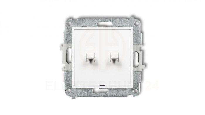 MINI Mechanizm łącznika świecznikowego w stylu amerykańskim biały mat 25MWPUS-2