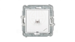 MINI Mechanizm łącznika schodowego w stylu amerykańskim biały mat 25MWPUS-3