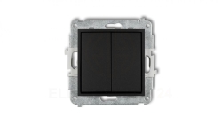 ICON Mechanizm łącznika świecznikowego czarny mat 12IWP-2