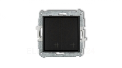 ICON Mechanizm łącznika podwójnego krzyżowego czarny mat 12IWP-66