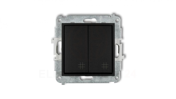 ICON Mechanizm łącznika podwójnego krzyżowego czarny mat 12IWP-66