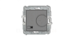 ICON Mechanizm elektronicznego regulatora temperatury z czujnikiem podpodłogowym szary mat 27IRT-1