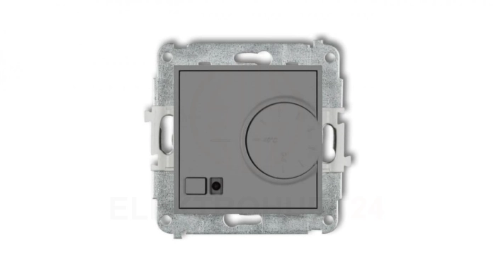 ICON Mechanizm elektronicznego regulatora temperatury z czujnikiem podpodłogowym szary mat 27IRT-1