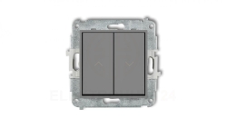 ICON Mechanizm łącznika żaluzjowego z podtrzymaniem szary mat 27IWP-88