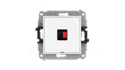 ICON Mechanizm gniazda głośnikowego pojedynczego, bez pola opisowego biały IGGBO-1