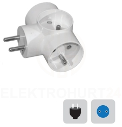 Rozgałęźnik 3x2P+ Z