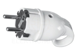 Wtyczka WT16A (250V) uni-schuko, biała