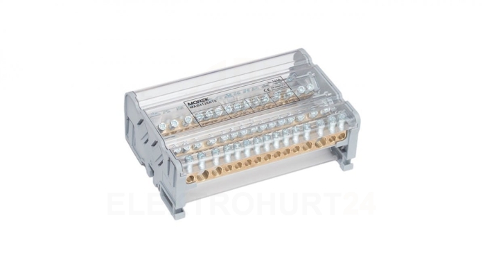 Blok dystrybucyjno-rozdzielczy MOBLOCK 4-polowy 125A-15 2x35mm2 + 2x25mm2 + 11x6mm2 TS35 MAB4126A18