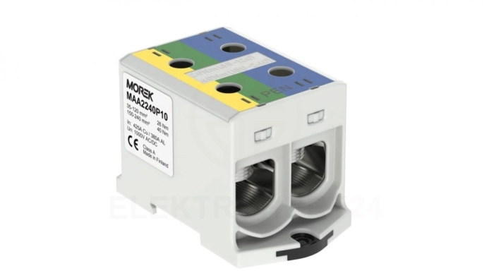 Złączka OTL-PEN240 żółto-zielony,niebieski 2xAl/Cu 35-240mm 1000V Zacisk uniwersalny do instalacji TN-C-S MAA2240P10