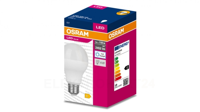 Żarówka LED E27 19W/865 E27 VALUE CL A FR 150 non-dim 19W/865 4058075634275