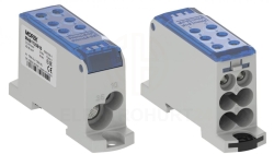 Blok dystrybucyjny - rozdzielczy OJL135A niebieski AL/CU we:1x2,5-35mm2 /1x2,5-10mm2 wy: 4x2,5-16mm2/2x2,5-10mm2 1000V MAB1135B1