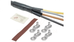 Mufa kablowa termokurczliwa z końcówkami kablowymi ze śrubą zrywalną MSLS120 Al/Cu 4x70-120mm 1kV 2xśruba Al MSLS1202A12