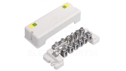 Szyna wyrównawcza do wyrównania potencjału 10x4-35mm2, 1x 30x4mm bednarka SWP-G1 A14-6108