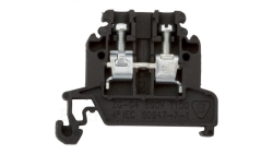 Złączka szynowa 2-przewodowa 4 mm2 czarny ZG-G4 A11-8203