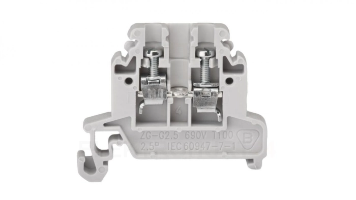 Złączka szynowa 0,5-2,5 mm2 szara ZG-G2,5 A11-8108