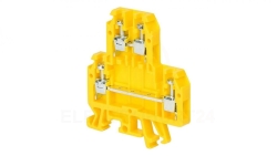 Złączka szynowa 4-przewodowa 2-piętrowa z czterema zaciskami 4 mm2 szary ZUG-G/21 A00-0008