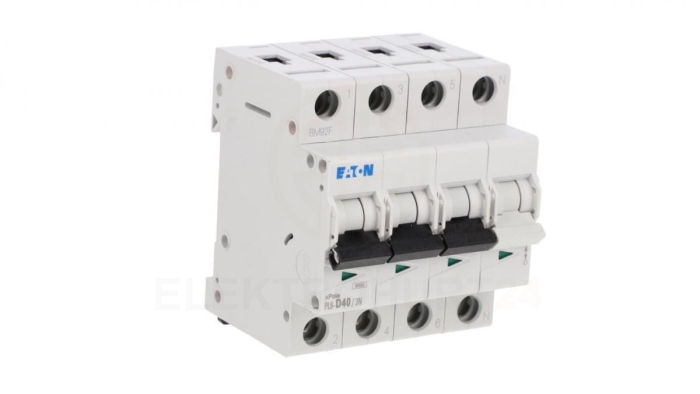Wyłącznik nadprądowy 3P+N D 40A 6kA AC PL6-D40/3N 165044