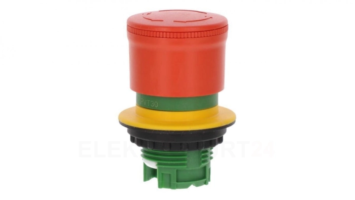 Miniaturowy przycisk bezpieczeństwa 30mm do otworu 22mm odblokowanie przez przekręcenie M22-PVT30