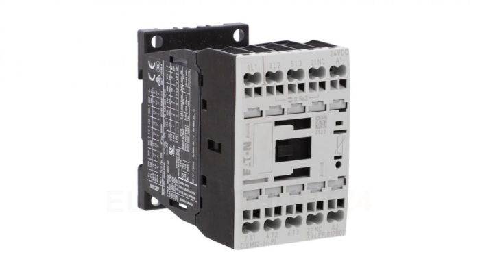Stycznik mocy DILM12-01(24VDC)-PI DILM 3P 380 V 400 V 5.5 kW 1R 24 V DC Push-In 199248