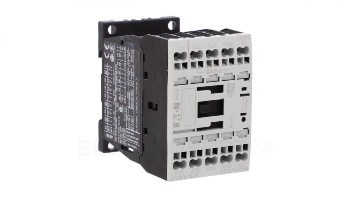 Stycznik mocy DILM15-10(24VDC)-PI 3P 380 V 400 V 7.5 kW 1Z 24 V DC Push-In 199253