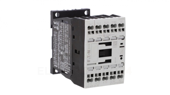 Stycznik mocy DILM15-01(24VDC)-PI 3P 380 V 400 V 7.5 kW 1R 24 V DC Push-In 199258
