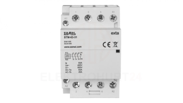 Stycznik modułowy instalacyjny 63A 3Z+1R 230V AC typ: STM-63-31 EXT10000301