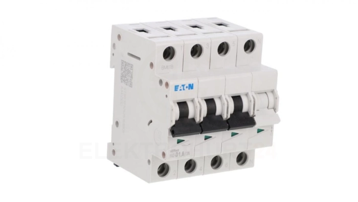 Wyłącznik nadprądowy 3P+N D 1,6A 15kA AC FAZ-D1,6/3N 278985