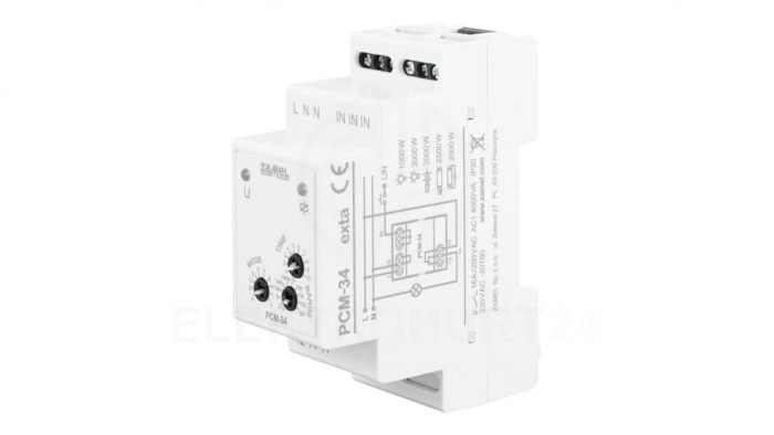 Przekaźnik czasowy przełączany w zerze wielofunkcyjny 230V AC PCM-34 EXT10000308