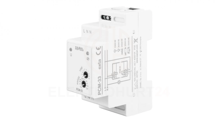 Przekaźnik czasowy przełączany w zerze praca naprzemienna 230V AC PCM-33 EXT10000307