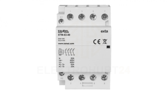 Stycznik modułowy instalacyjny 63A 4 Z 230V AC STM-63-40 EXT10000299