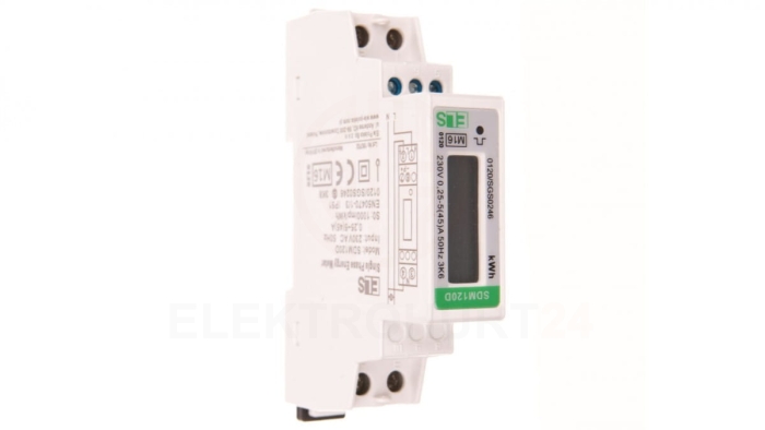 Licznik energii elektrycznej LCD 1-fazowy 45A 230V SDM120D MID