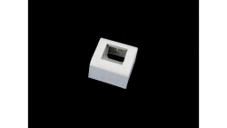 Puszka + support (metalowy) + ramka 45x45 (komplet 1M) ALANTEC OS009