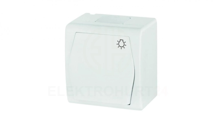 Hermes2 Przycisk hermetyczny /światło/ 10A IP44 biały 1004-00