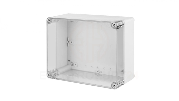 INDUSTRIAL Puszka hermetyczna n/t 170x135x85mm IP65 szara, pokrywa transparentna 2711-01