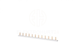 Szyna łączeniowa 1P styk 10mm2 sztyftowadla Wyłączników 1P ze stykiem dodatkowym 37x (1P+styk) do cięcia (brak zaślepek w komple