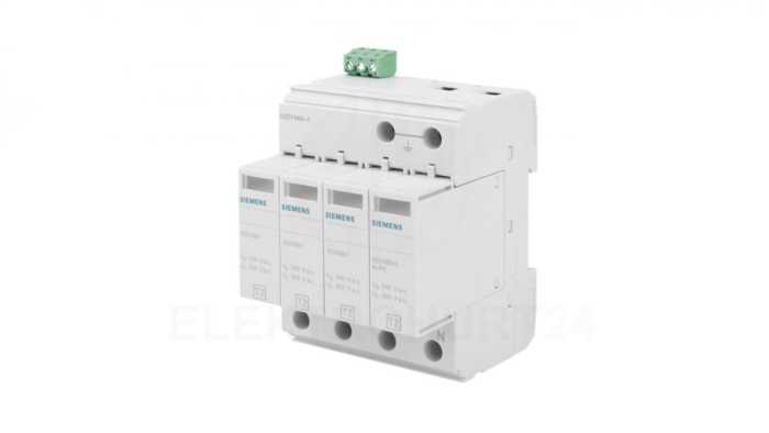 Ogranicznik przepięć C Typ 2 3P+N Uc 350V 20kA TN-S ze stykami sygn. SENTRON 5SD7464-1