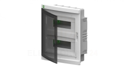 Rozdzielnica modułowa Elegant 2x12 podtynkowa IP40 N+PE drzwi dymne 2435-01