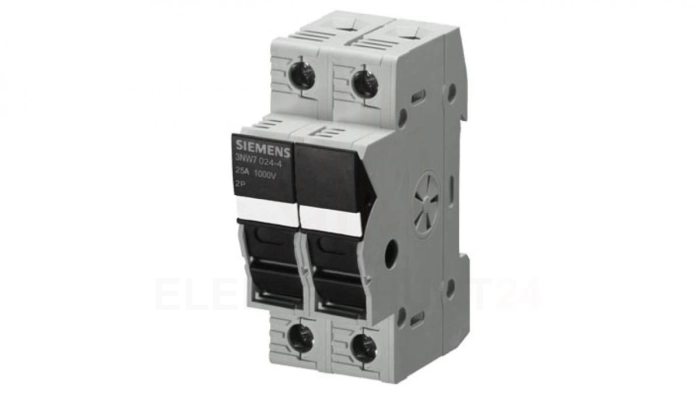 Podstawa bezpiecznikowa do wkł. cylindrycznych 10x38mm 25A 1000V 2P PV 3NW7023-4