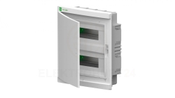Rozdzielnica modułowa Elegant 2x12 podtynkowa IP40 PE+N drzwi białe 2435-00