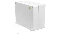 INDUSTRIAL Puszka hermetyczna n/t 220x170x107 z zawiasami IP65 szara 2717-03